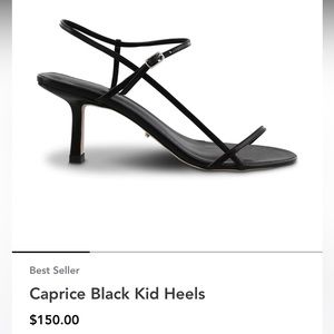 Tony Bianca black strappy sandal with heel